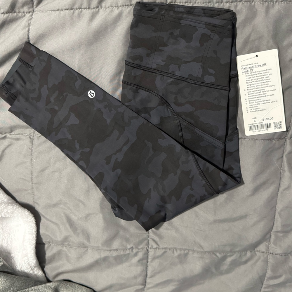 Lululemon Fast and Free HR Crop 19"